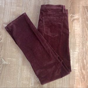 LOFT Corduroy Burgundy Pants